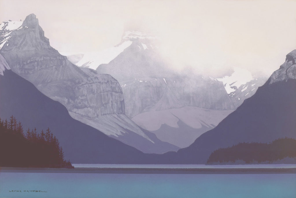 Storm Maligne Lake by Leyda Campbell